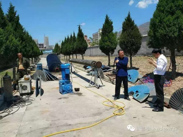 东江污水处理厂更换表曝机设备